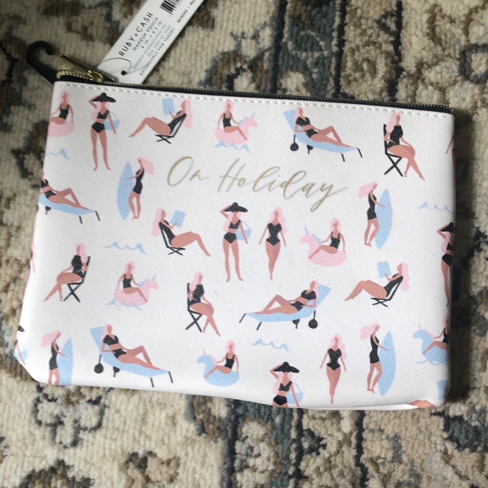 Ruby and cash makeup bag